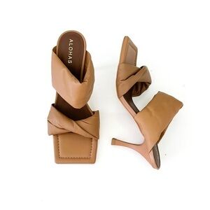 ALOHAS Twist Strap  Heeled Sandal (35)
